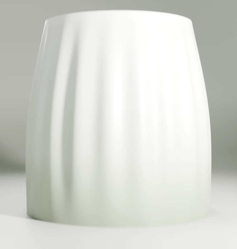 Lumen Lamp Shade — studio portrait, matte cloud print